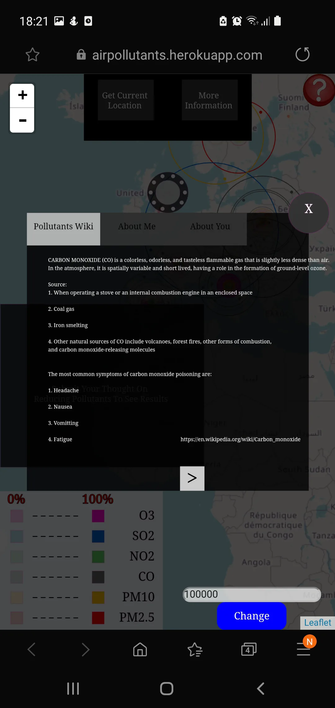 Pollutant wiki (mobile)