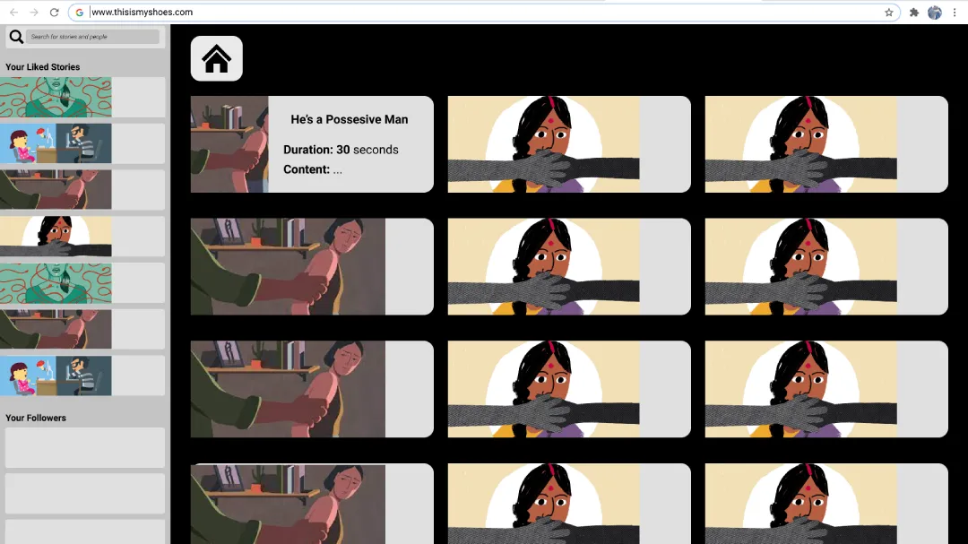 Social feeds prototype