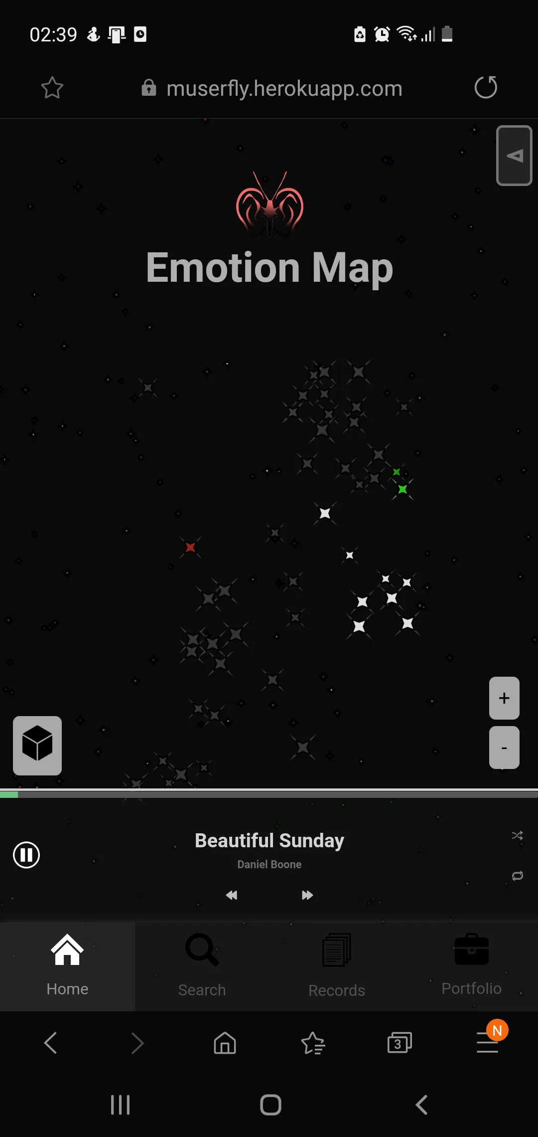 Emotion map (mobile)