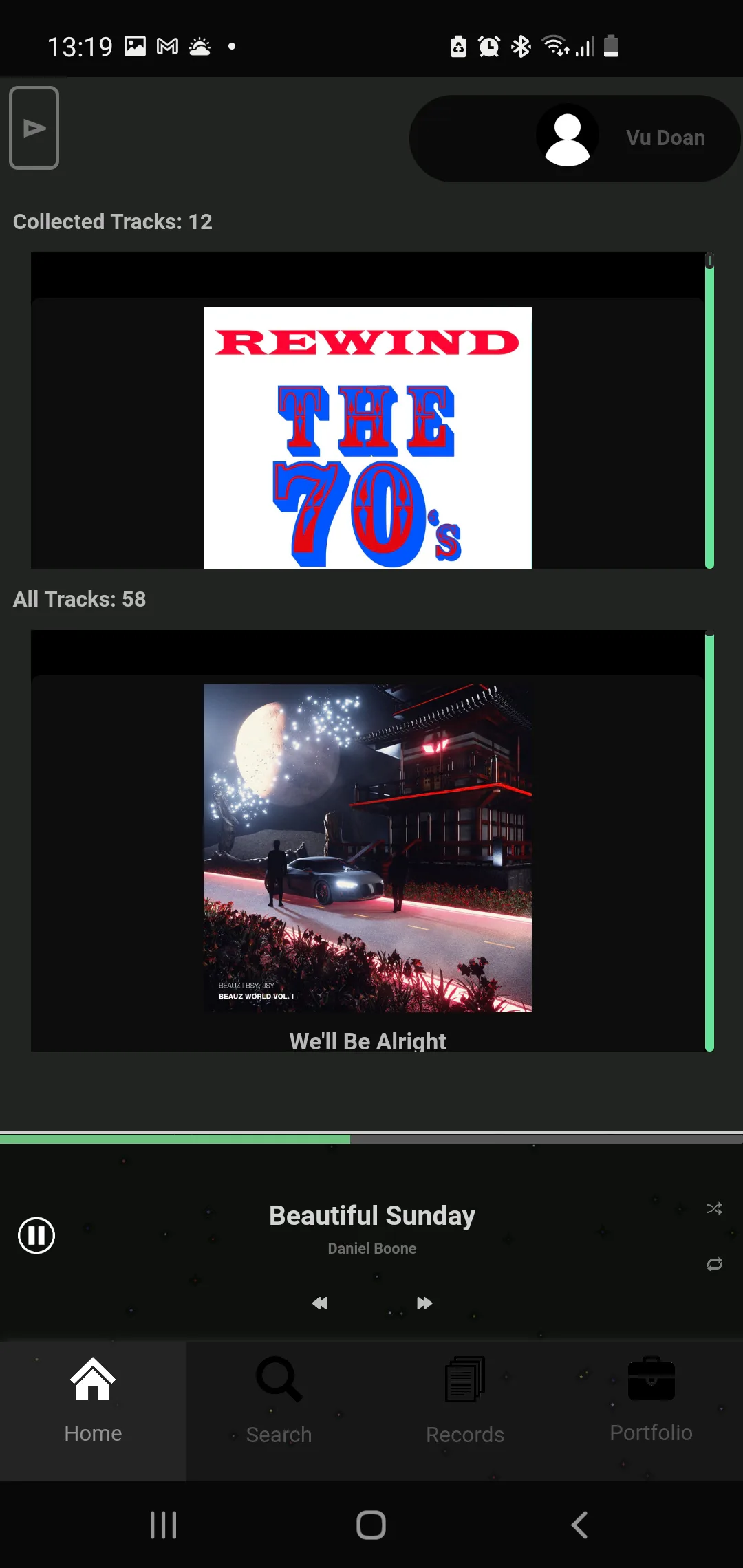 Track collection (mobile)