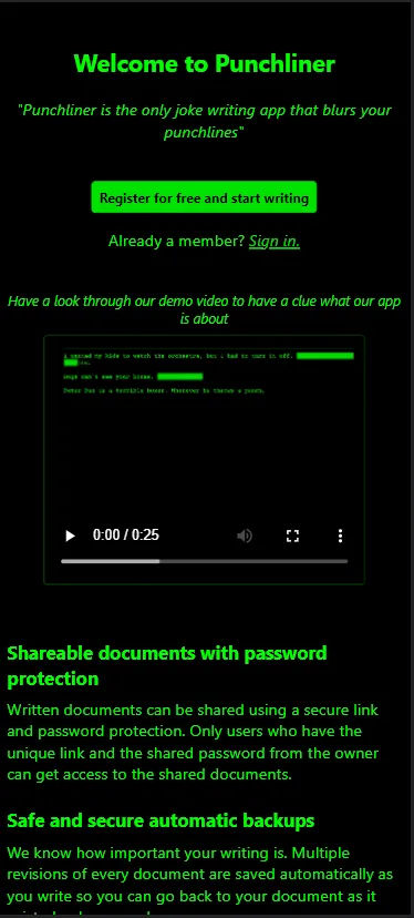 Homepage